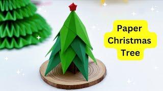 Paper Table Top Christmas Tree / 3D Paper Christmas Tree / Christmas Decoration Ideas / Paper Craft