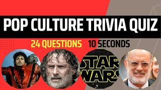 POP Culture Trivia Quiz 2023 | 24 questions | Can You Guess Them all?