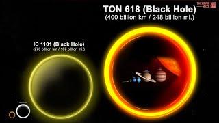 Universe Size Comparison - From Neutron Stars to Black Holes EDITION