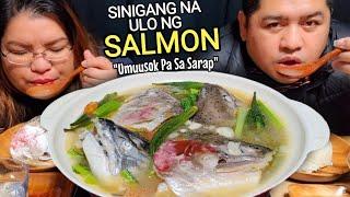 SINIGANG NA ULO NG SALMON | Real Eating Show, Filipino Food, Pinoy Mukbang