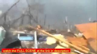 Tornado  "OMG"  seconds after Brimfield Tornado Rips through  Warning Explicit language (Raw Video)