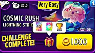 1000 Coins Lighting Strike Super Sized Cosmic Rush Solo Challenge | Match Masters