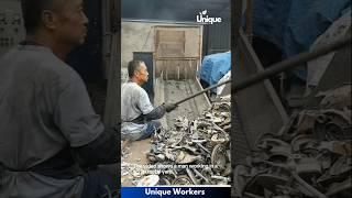 The process of scrap metal sorting- The workers do their job perfectly || #machine #shorts