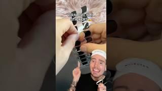 VIRAL GEL NAIL STICKERS!(follow for more!) #nails #nailart #naildesign #beauty #beautytips #diy
