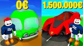 0$ AUTO gegen 1.500.000$ AUTO im AUTO TYCOON - Roblox