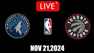 NBA Live! Minnesota Timberwolves vs. Toronto Raptors | November 21, 2024 | NBA Season Live! 2K25