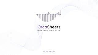 Orcasheets - World's Fastest Analytics Engine on Your PC