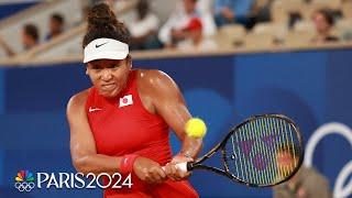 Naomi Osaka falls to Angelique Kerber in Round 1 of women's singles | Paris Olympics | NBC Sports