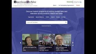 Tom Bober on the American Archive of Public Broadcasting