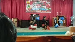 Gospel remix song dance By Hadrai BC girls || One day Bible Study cum Youth Retreat || Gorjung BC