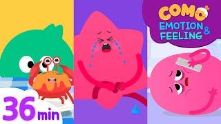 Emotion & Feeling with Como | Learn emotion 36min | Cartoon video for kids | Como Kids TV