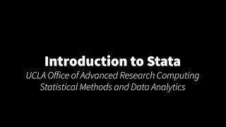 Introduction to Stata