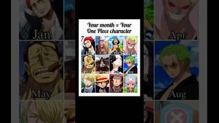 Which One Piece character is yours? ️ Tell me your month! Which anime should I do next?"Tags