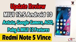 Redmi Note 5 (Vince) MIUI 12.5 Update Review | Redmi 5 Plus | MIUI 12.5 Update | 4K, GCam, PUBG .,|