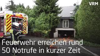Rund 90 Unwettereinsätze im Kreis Darmstadt-Dieburg