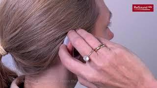 Adjust the volume for your BTE (Behind-the-Ear) hearing aid