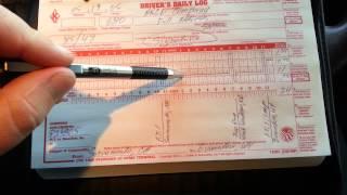 How to Fill Out a Truck Driver Log Book | NEW and UPDATED Video