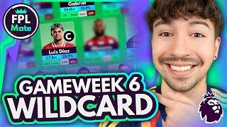 MY FPL GW6 WILDCARD DRAFT! | Triple Arsenal Wildcard Team  | Fantasy Premier League 2024/25