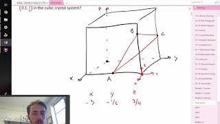 How to identify the miller indices of a plane containing 3 points