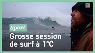 En plein hiver, ces surfeurs bretons défient les vagues de La Torche