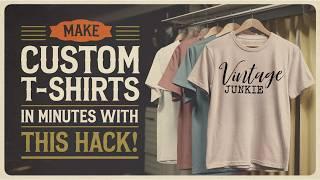 Create Custom T-Shirts in Minutes: Easy DIY Tutorial