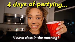 The Reality of College Halloween...*grwm + party vlog*