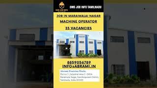 Job in Maraimalai Nagar | 35 Vacancies