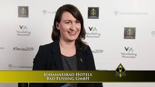 Johannesbad Hotels Bad Füssing wins a Stevie® in the Stevie Awards for Sales & Customer Service