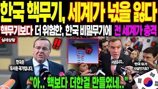 [해외감동사연] “한국 핵무기, 세계가 넋을 잃다” 핵무기보다 더 위험한, 한국 비밀무기에 전 세계가 충격