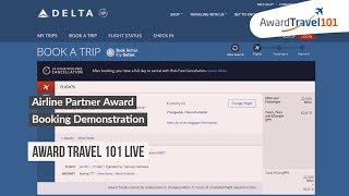 Airline Partner Award Booking Demonstration