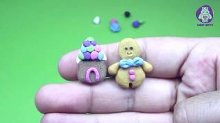 Clay Gingerbread Man And House step by step | Easy clay modeling 10