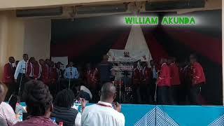 Pumwani boys choir perfoming ''African typic collection" by Sam Fan Thomas at the Nairobi Region kmf