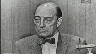 What's My Line? - Buster Keaton; Ernie Kovacs [panel] (Sep 1, 1957)