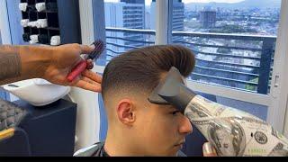 Como fazer corte Pompadour  passo a passo 