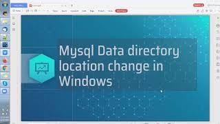 How to Change the Mysql Data directory Path in Windows