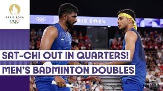 Satwik, Chirag out of Men's Badminton Doubles Quarterfinals  | Paris 2024 highlights