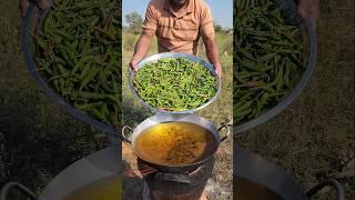 Cooking tasty village food with green chili recipe  #cooking #food #foodlover #recipe