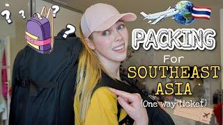 WHAT'S IN MY BACKPACK? Pack with me for a one way ticket to Southeast Asia! ️