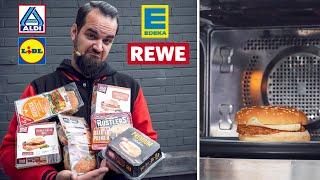 Wir testen MIKROWELLEN BURGER aus dem Supermarkt!