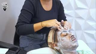 BOYS D TAN FACIAL TREATMENT BY FEMALE BARBER | RAINBOW BEAUTY AND TATTOO#rainbowasmr #haircut#facial