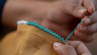 Easy Blanket Stitch Border