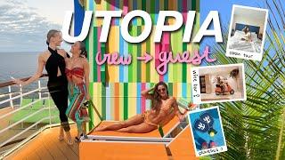 RETURNING TO UTOPIA (part II) ️  what it’s like to cruise as a former cruise ship employee!