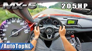 *7700RPM* MAZDA MX5 (ND) 2.0 205HP | 220KMH on AUTOBAHN [NO SPEED LIMIT] by AutoTopNL