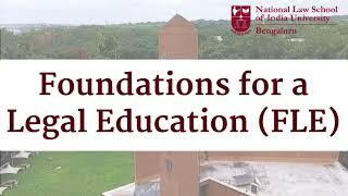 Foundations for a Legal Education