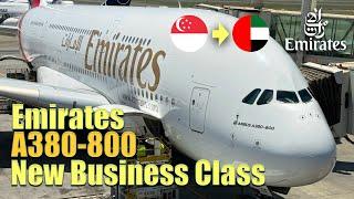 4K | Once You Try, You Never Go Back! Emirates NEW Business Class Experience Singapore to Dubai A380