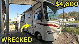 WE BOUGHT A WRECKED JAYCO PRECEPT RV VERY CHEAP