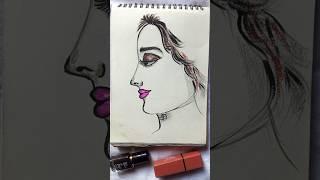penting with old makeup      #shorts   #art   #viralvideo   #youtubeshorts