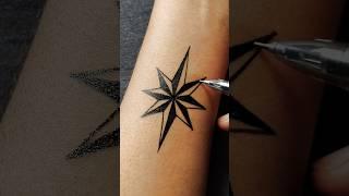 "Temporary Nautical star ⭐ Tattoo idea" ............#tattoo #art #nato #asmr