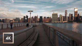 Queens, New York, Hunters Point, Morning Walk 4K