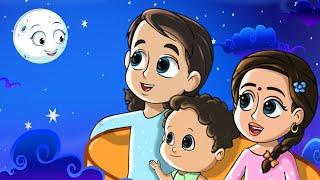 Chanda Mama Door Ke | चंदा मामा | Hindi Nursery Rhymes | FunForKidsTV